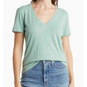 NWT Madewell Patina Verte 100% cotton tee from Nordstrom Rack pastel mint green